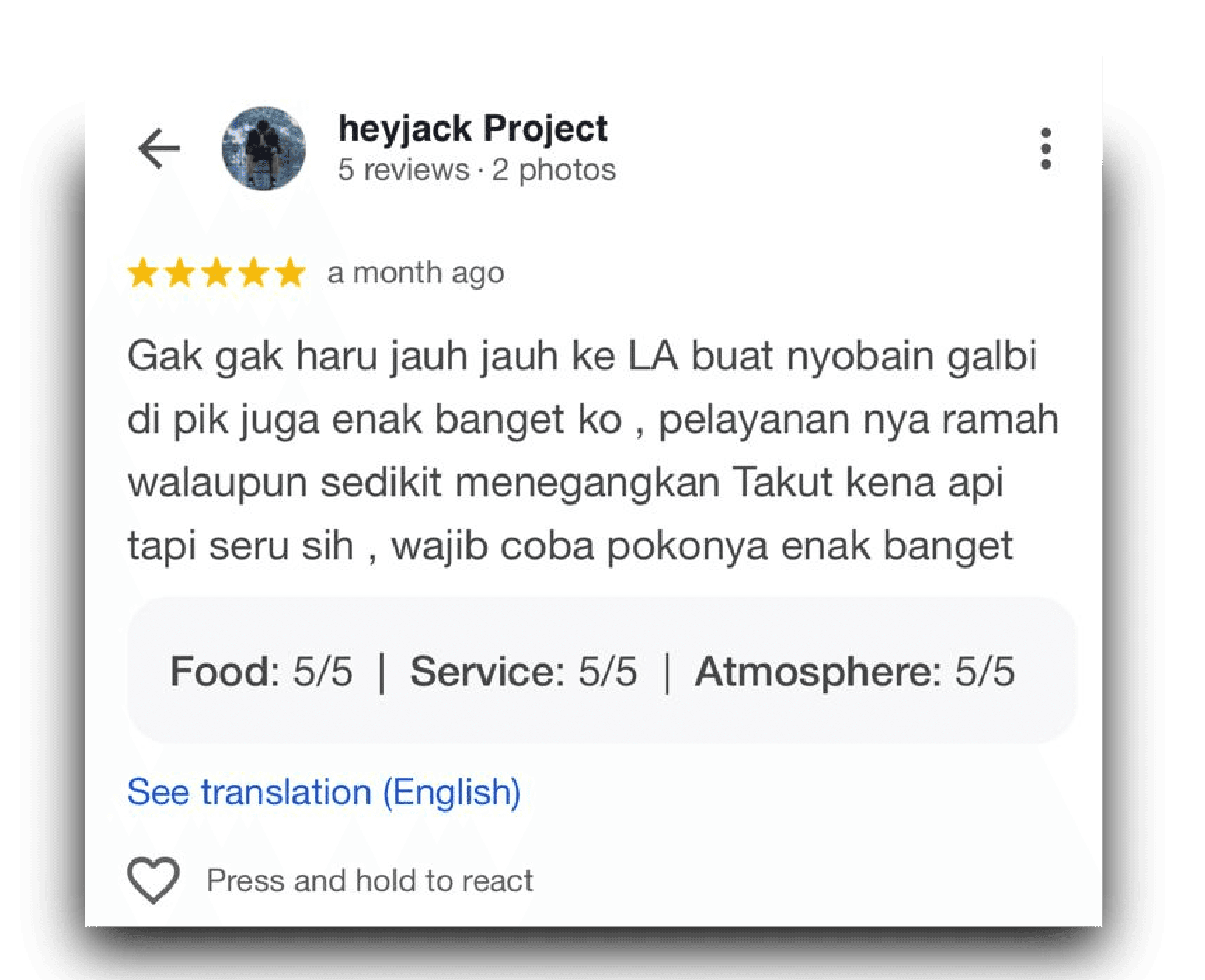 Testimonial gallery