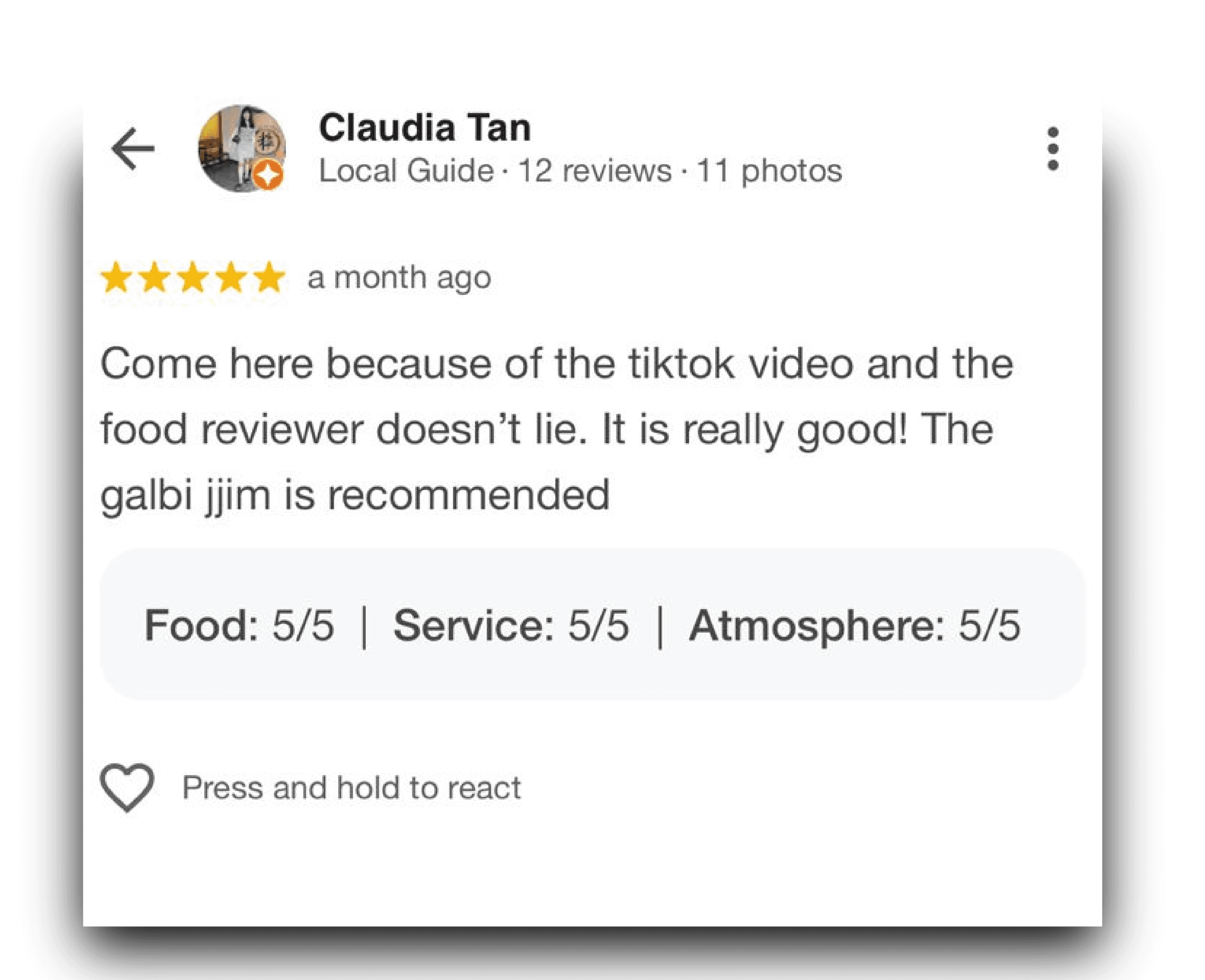 Testimonial gallery