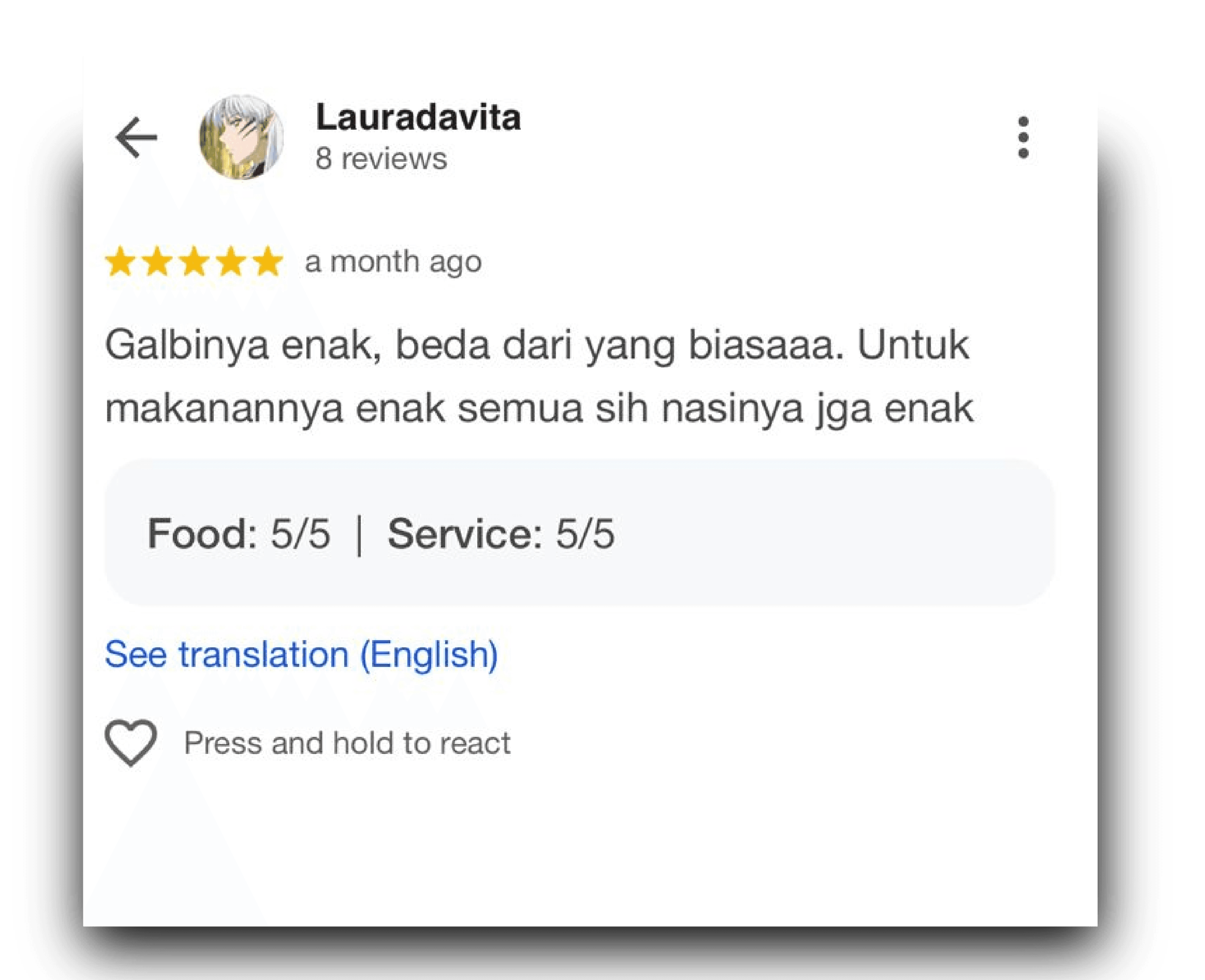 Testimonial gallery
