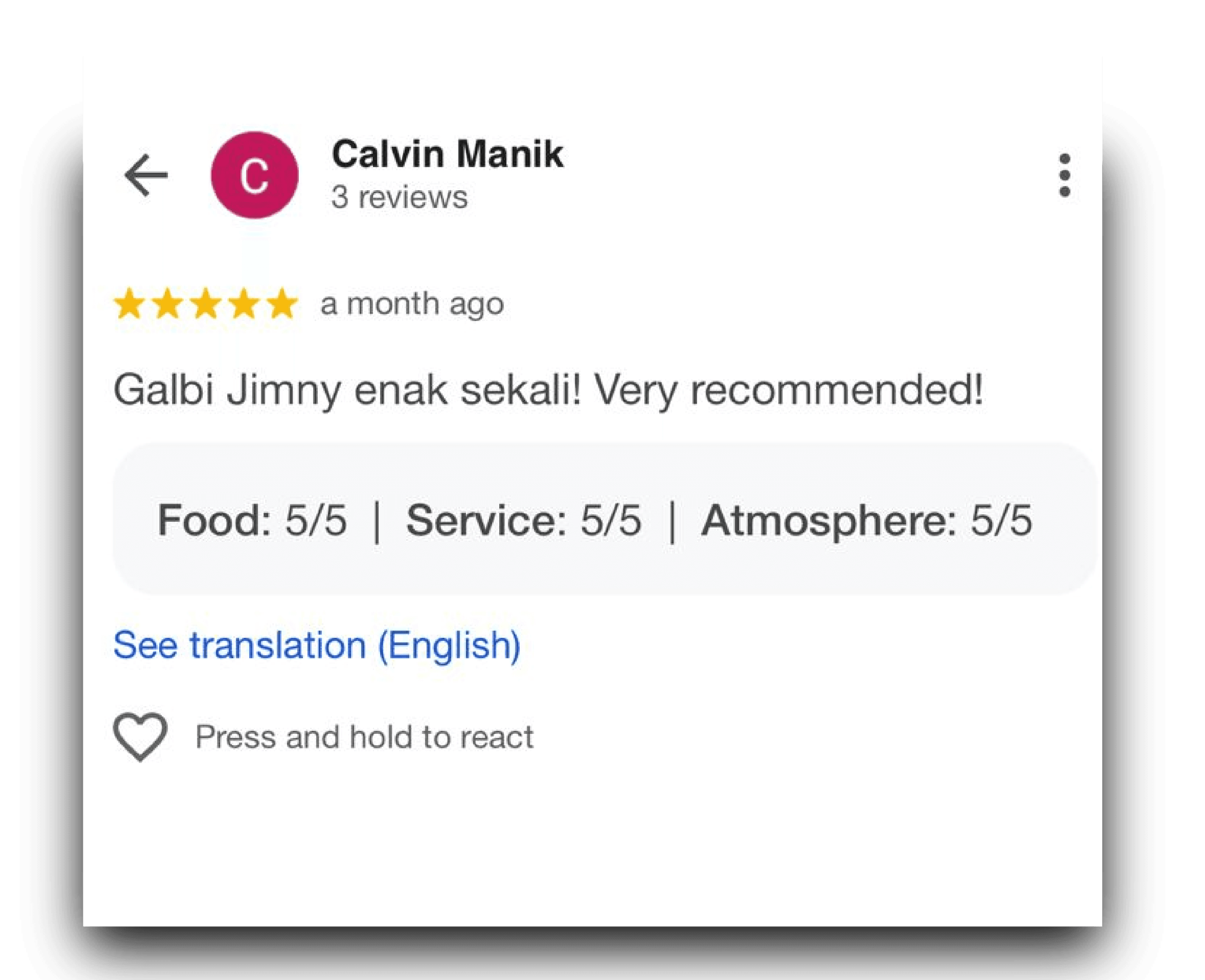 Testimonial gallery